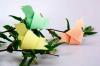 Kevät on tulossa: Making origami "Lintu puu" 5 minuuttia
