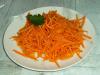 Porkkanat koreaksi: nopea resepti suosikki salaatti